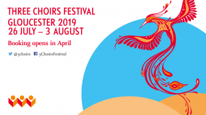 Three Choirs Festival taking place in and around Gloucester from 26 July – 3 August 2019