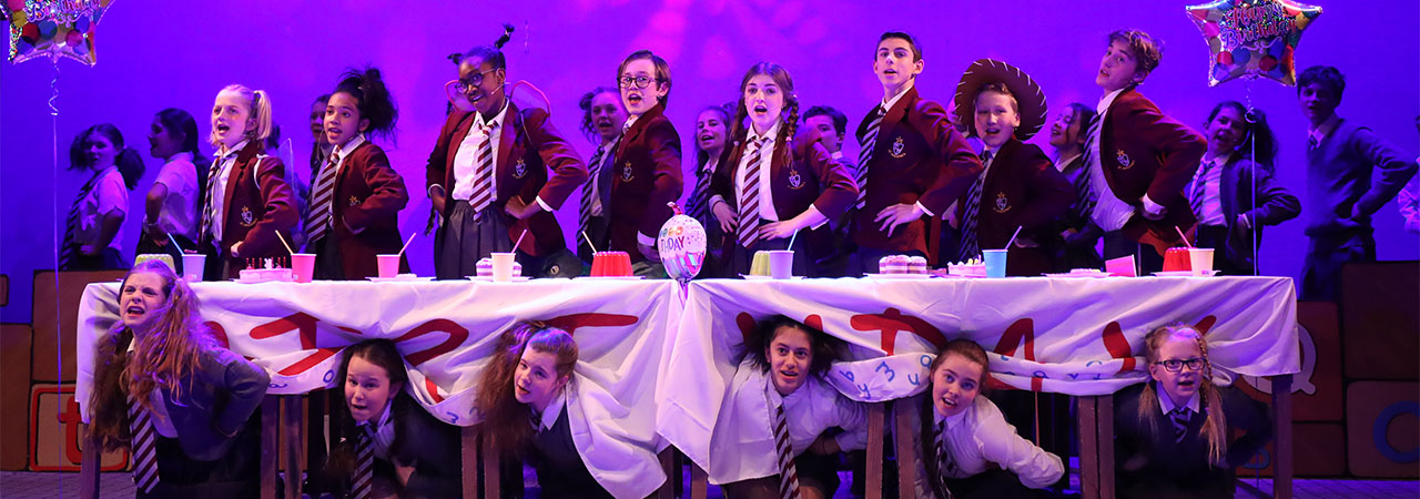 Production of Matilda by pupils at Wells Cathedral School