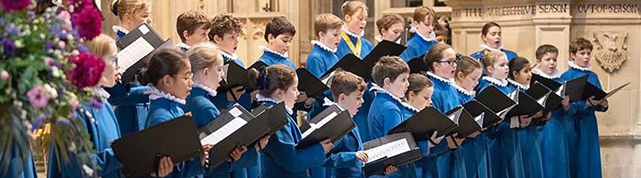 Choristers performing the Utterly Captivating Ceremony of Carols at Wells Cathedral