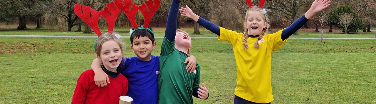 St George’s School Windsor Castle Raises Over £8,000 in Spectacular Thames Hospice Reindeer Run