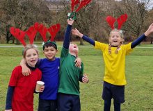 St George’s School Windsor Castle Raises Over £8,000 in Spectacular Thames Hospice Reindeer Run